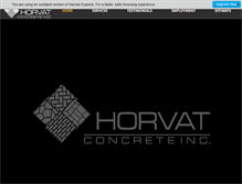 Tablet Screenshot of horvatconcrete.com